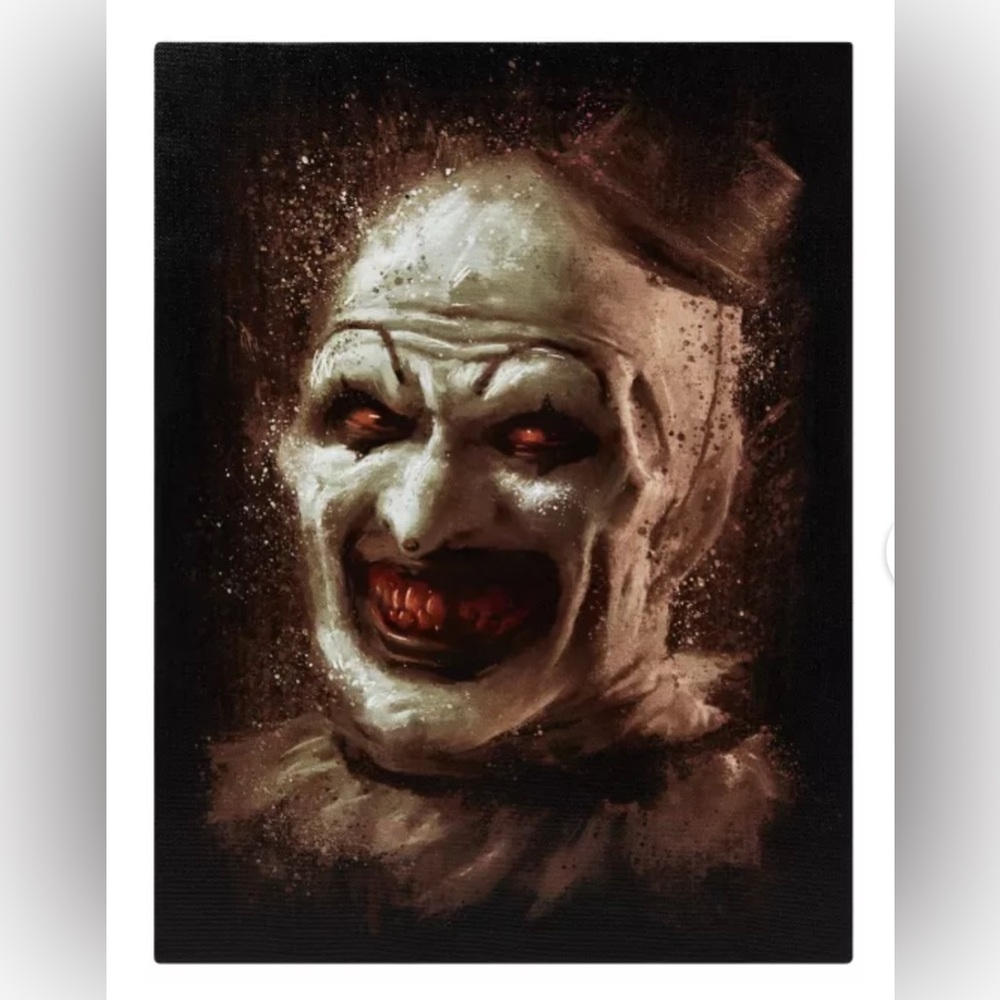 Terrifier Art The Clown Canvas